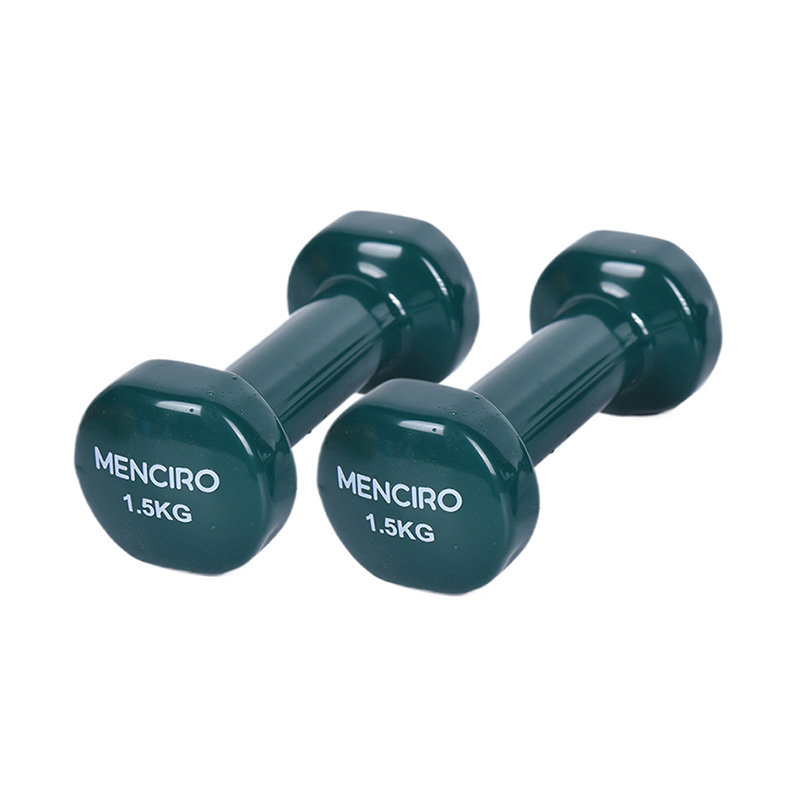 1.5kg Dark-Green Plastic Molded Dumbbell Set Combination